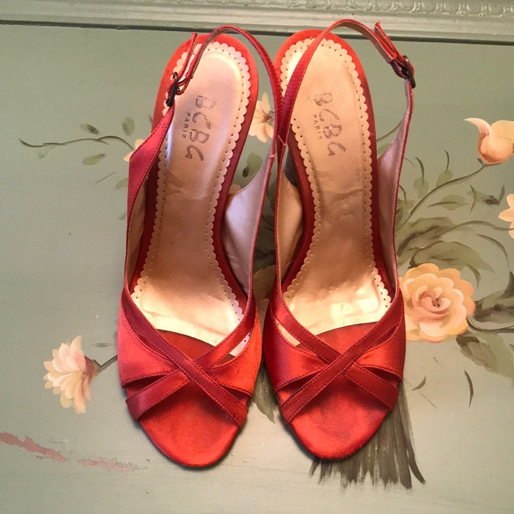 BCBG Paris cork sling back